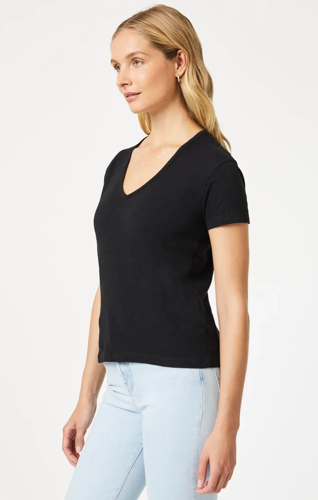 V-NECK JERSEY TEE