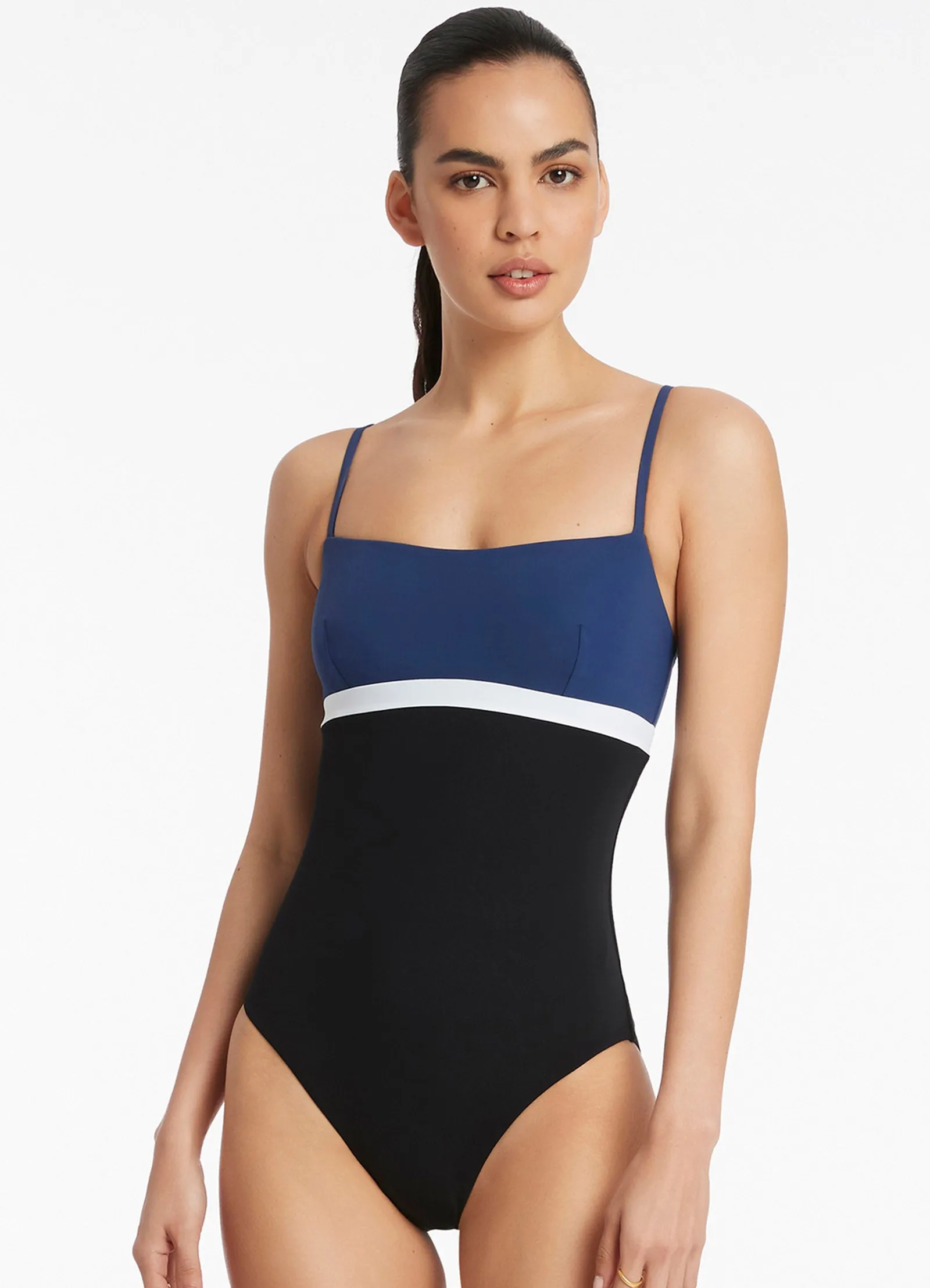 Versa Tank One Piece - Pacific Blue