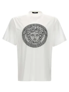 VERSACE  |Versace Logo embroidery t-shirt