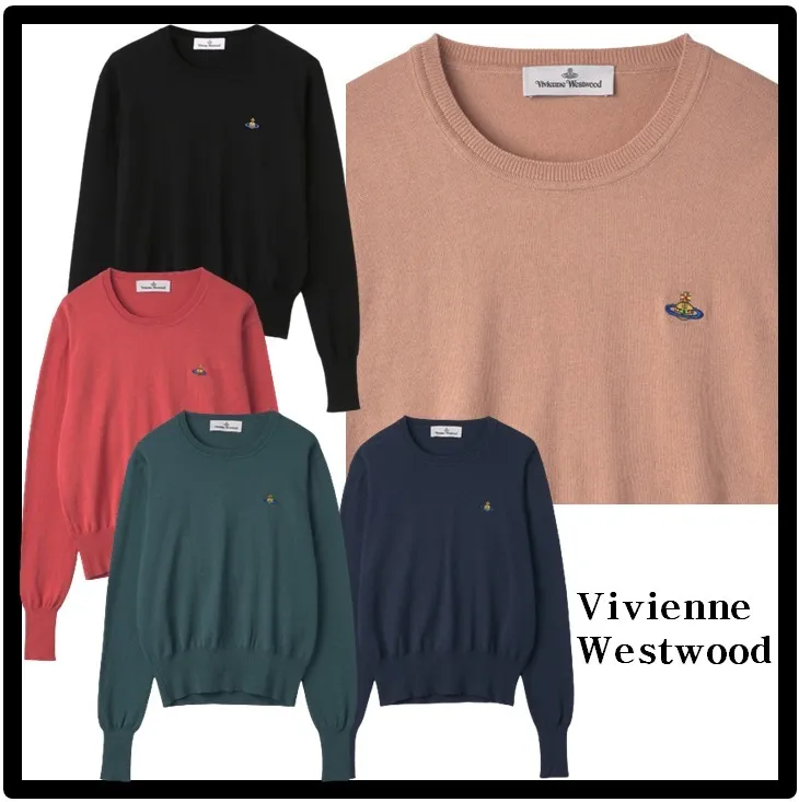 Vivienne Westwood  |Casual Style Street Style Logo V-neck & Crew neck