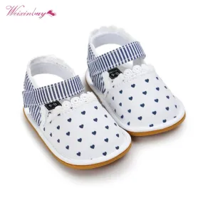 WEIXINBUY 2018 Newborn Baby Shoes Fashion Newborn Girl Baby Retro Printed First Walker Toddlers Kids Soft Bottom Cotton Shoes