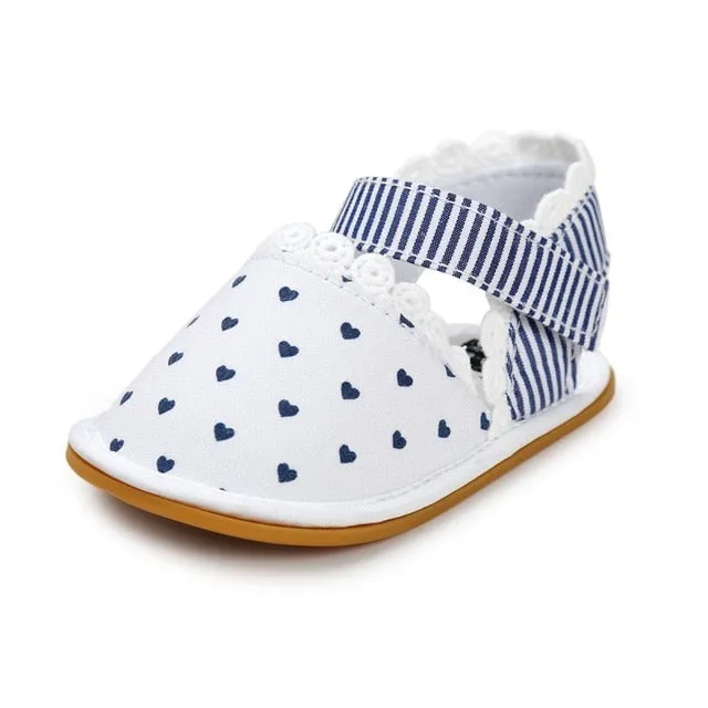 WEIXINBUY 2018 Newborn Baby Shoes Fashion Newborn Girl Baby Retro Printed First Walker Toddlers Kids Soft Bottom Cotton Shoes