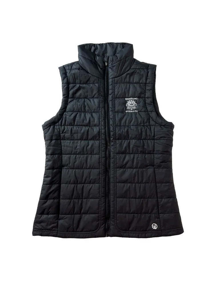 WOMEN'S STRAIGHT DOWN® CLOUD VEST. WHISTLING STRAITS® LOGO EXCLUSIVELY. 2 COLOR OPTIONS. 