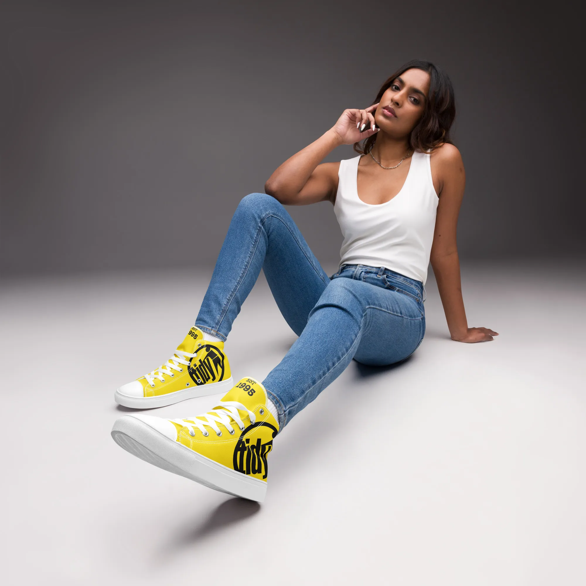 Women’s Tidy Yellow Hi Top Shoes