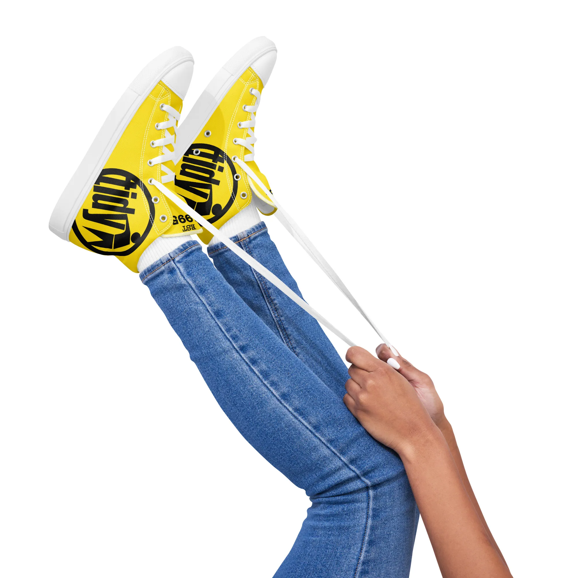 Women’s Tidy Yellow Hi Top Shoes