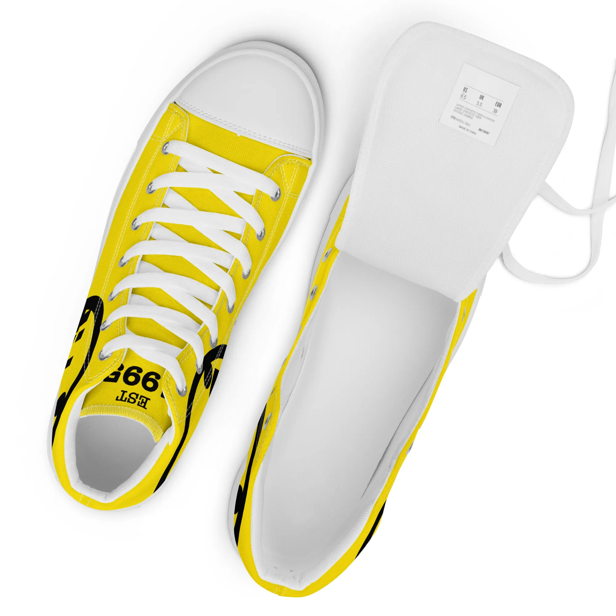 Women’s Tidy Yellow Hi Top Shoes