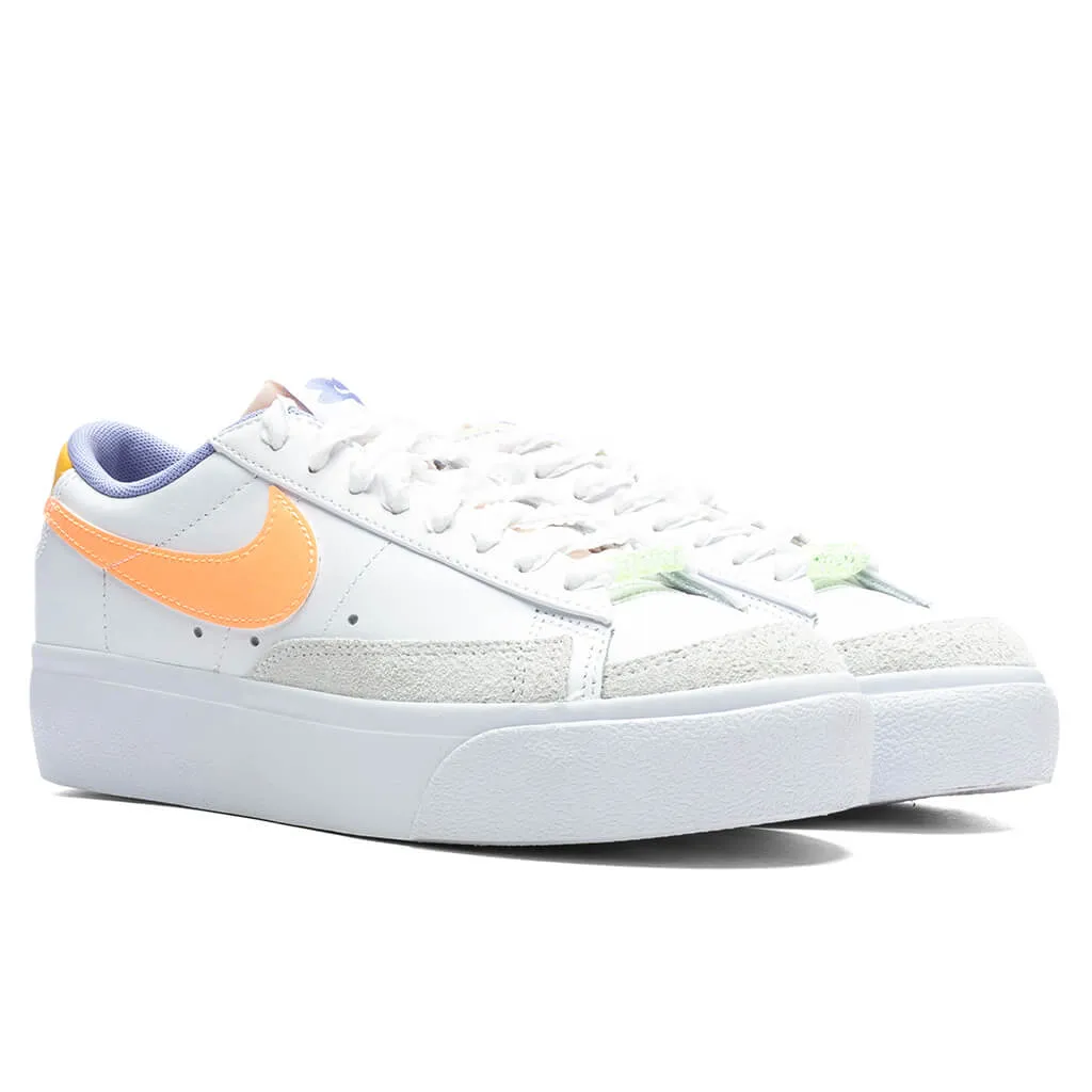 Women's Blazer Low Platform - White/Peach Cream