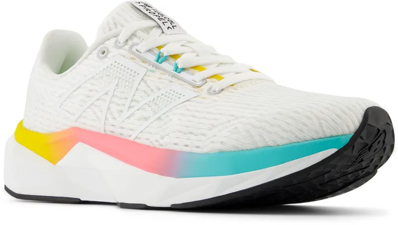  Women's FuelCell PROPEL White with Cyber Jade and Ginger Lemon V5  