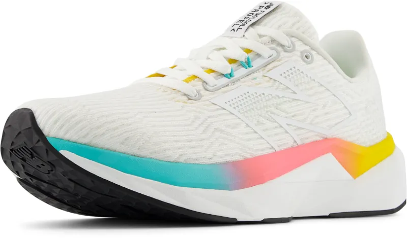  Women's FuelCell PROPEL White with Cyber Jade and Ginger Lemon V5  