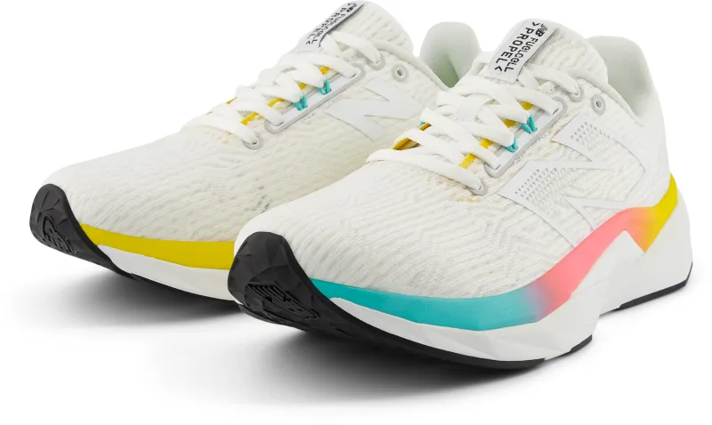  Women's FuelCell PROPEL White with Cyber Jade and Ginger Lemon V5  