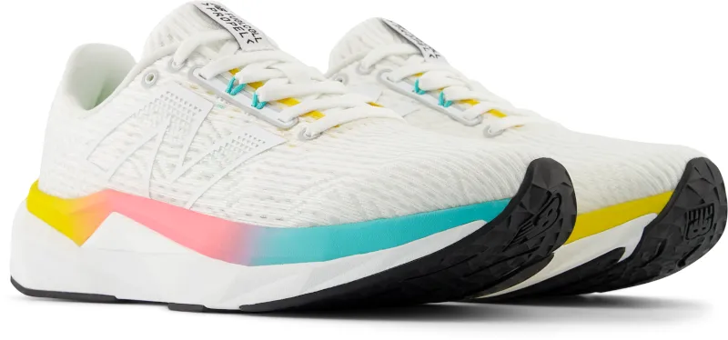  Women's FuelCell PROPEL White with Cyber Jade and Ginger Lemon V5  