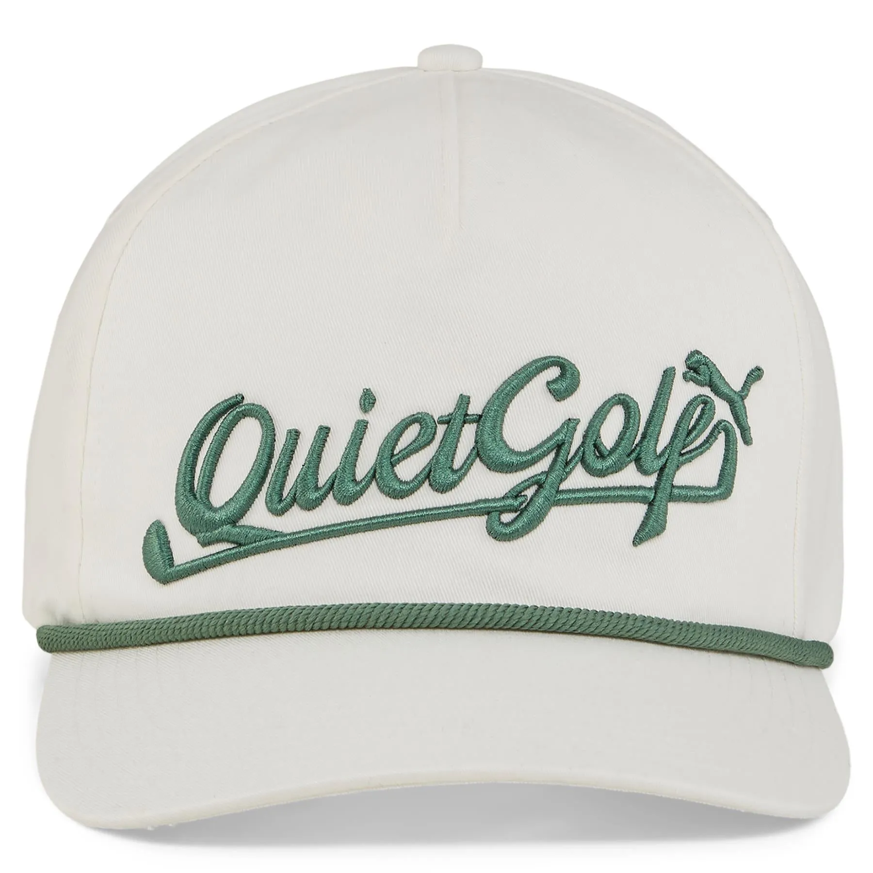 x QGC Embroidered Rope Hat White - SS24