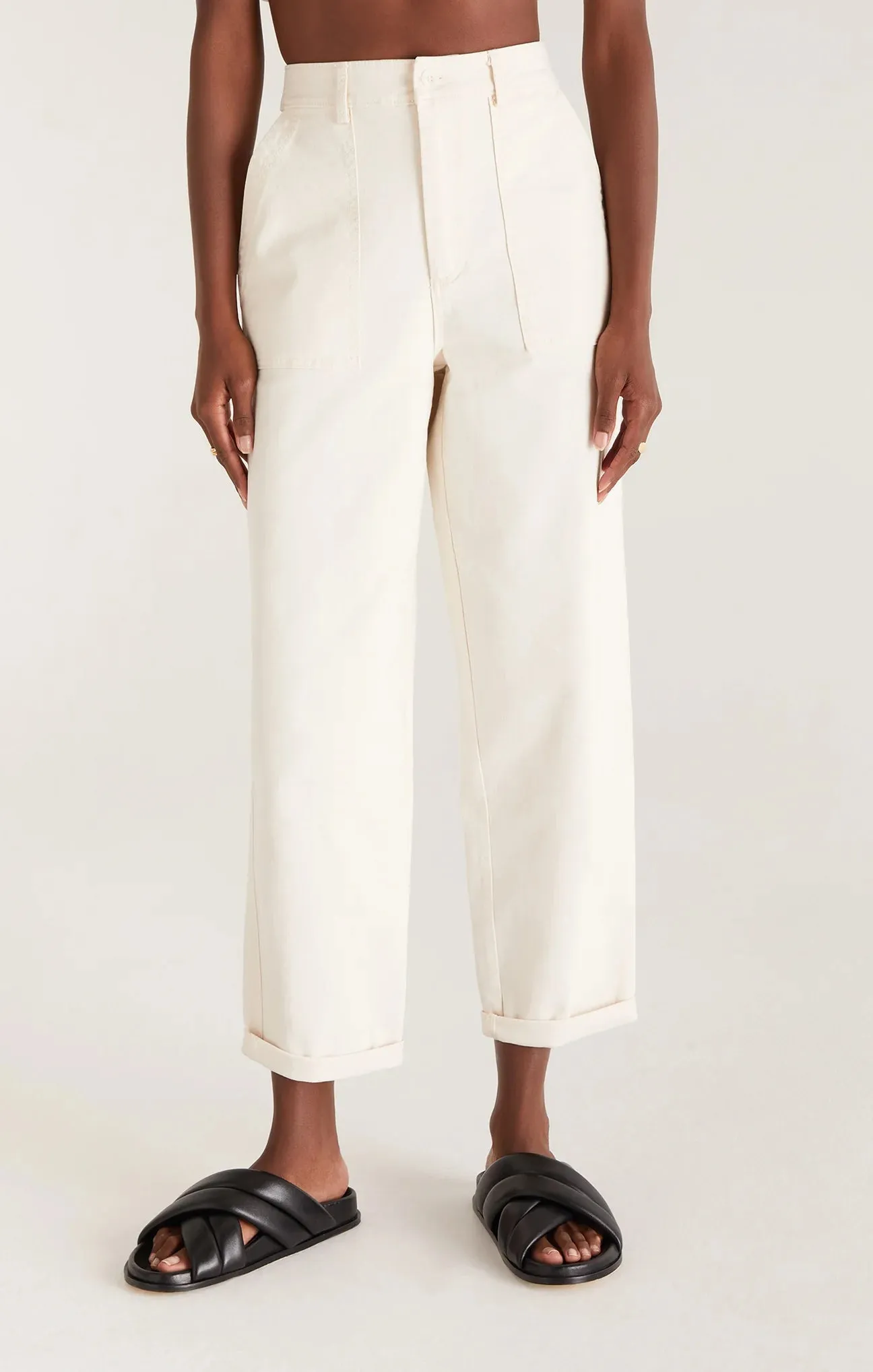 Zoe Cotton Twill Pant