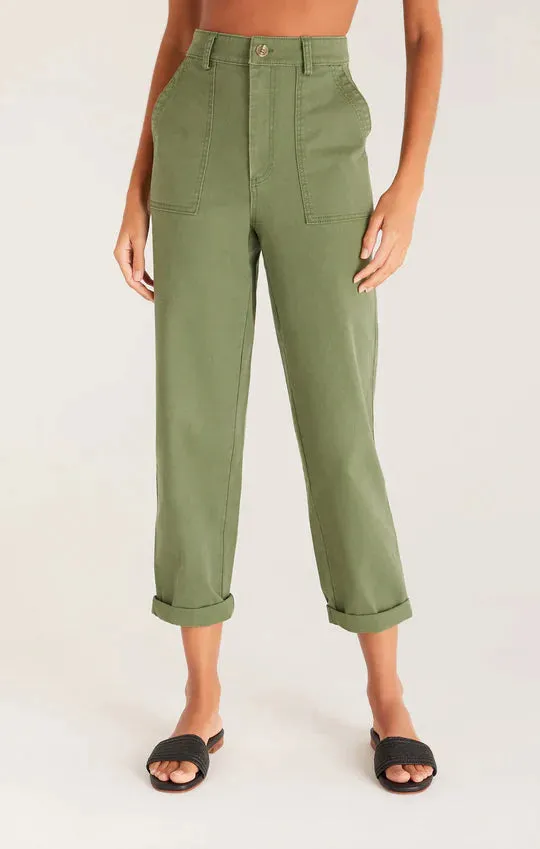 Zoe Cotton Twill Pant