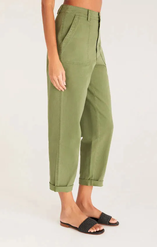 Zoe Cotton Twill Pant